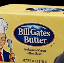 Bill Gates is promoting fake butter again in his latest attempt to replace real farmers and cows with factory photo