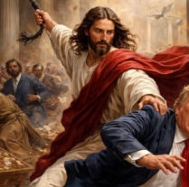Iran s AI Video Shows Jesus Slapping Trump and Throwing Him to Hell photo